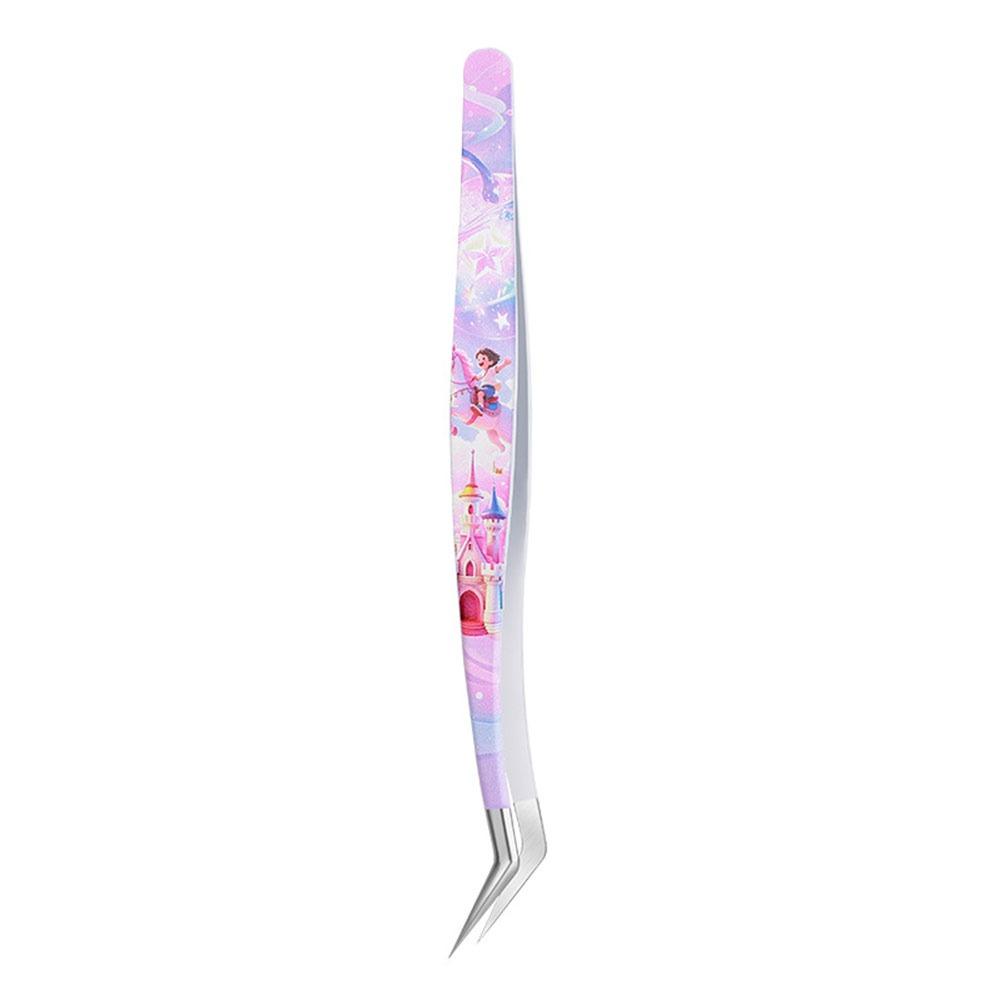 Stainless Steel False Eyelash Tweezers Anti-static Lashes Extension Tweezer Extensions Grafting