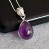 Подвеска из натурального кристалла Лечебное ожерелье из кристалла |кристальная подвеска |Аметист|Подвеска, заполненная серебром 925 пробы |Ожерелье из стерлингового серебра