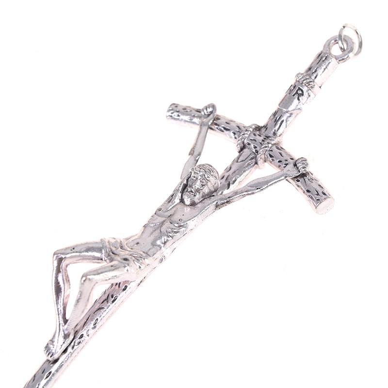 Церковные реликвии Иисуса на подставке Крест Распятие на стене Античная домашняя часовня Декор