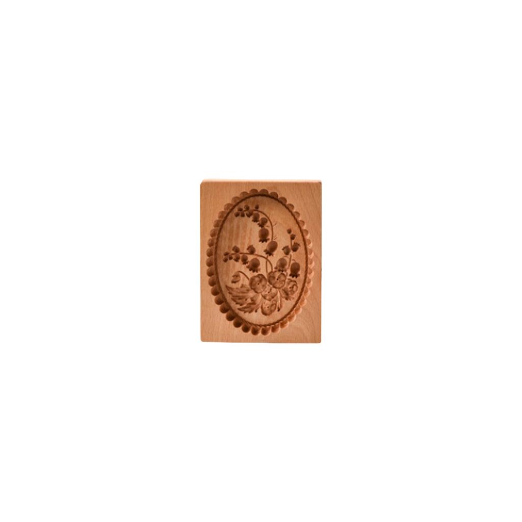 Beechwood Cookie Mold - Multi-Pattern Embossing Mold For Baking & Decorative Display