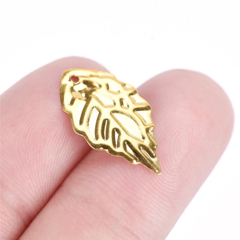 50шт листья филигрань металлические изделия ювелирные изделия Diy аксессуары кулон