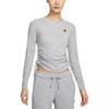 Nike Спортивная футболка женская темно-серая смешанный цвет HV8728-063