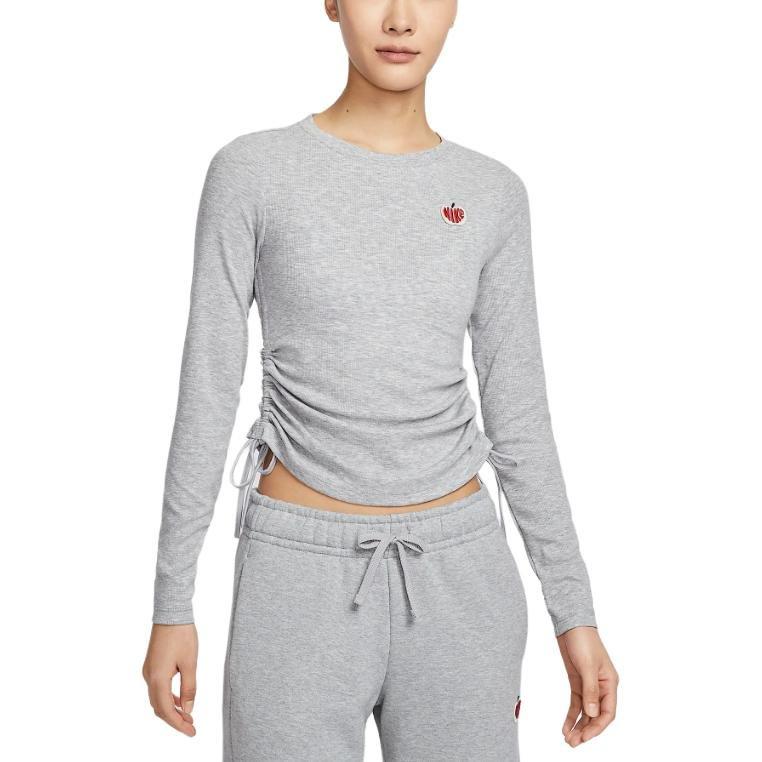 Nike Спортивная футболка женская темно-серая смешанный цвет HV8728-063
