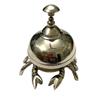 Brass Table Bell, Crab Design Hotel Reception Bell, Victorian Style Desk Bell, Office, Reception, Service Counter Bell Décor