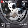 KRASER KR10S Bloque Disque Antivol de Moto Alarme ON / OFF Homologué SRA Haute Sécurité Protection Serrure à disques, Bloque Disque