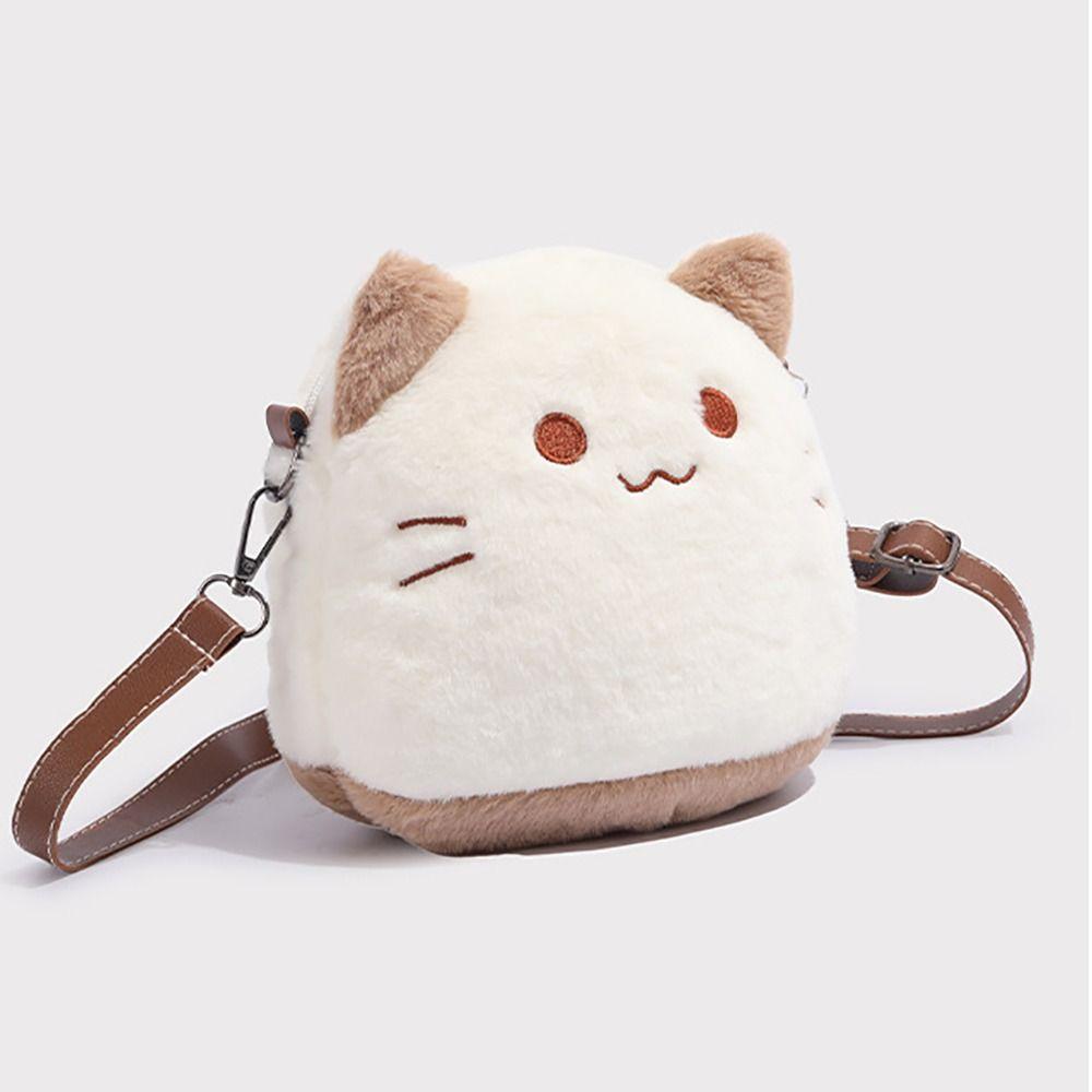 Новая сумка для кошек Furry Cat Bag 2025 Plush Doll Crossbody Bag, симпатичная модная сумка на плечо для женщин