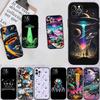 MY25 Чехол для телефона с мягкой оболочкой 'Космический Астронавт Инопланетянин НЛО' для iPhone SE X XS XR 11 16E 17 Pro Max Air 8 7 6 6s Plus