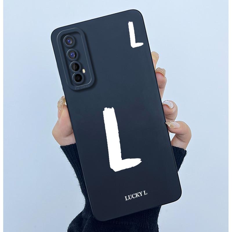 Для Realme 7 RMX2155 7 Pro RMX2170 Чехол Счастливой Начальной Буквой Мягкий Силиконовый Матовый Чехол для Телефона для Realme7 RMX2151 корпус