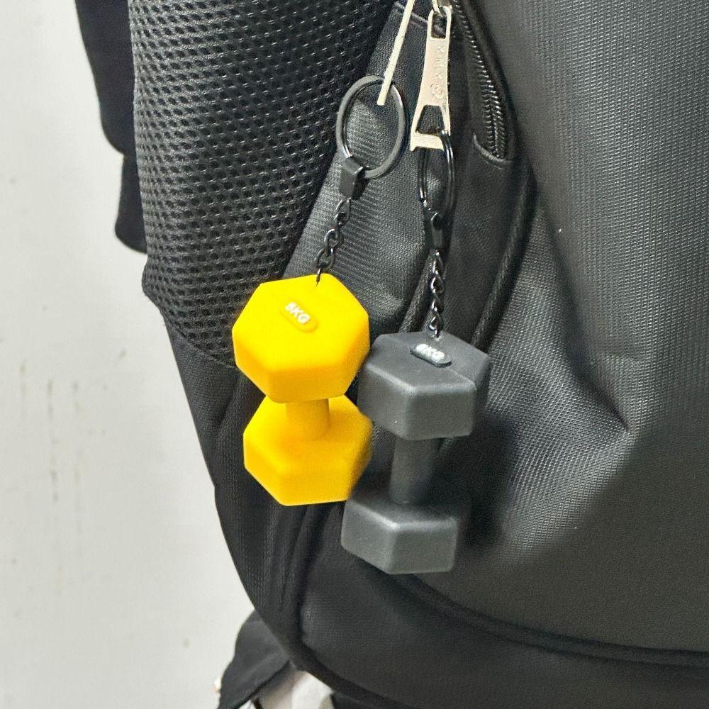 Mini Barbell Plates Key Chain Kettlebells Fitness Series Pendant Bodybuilder