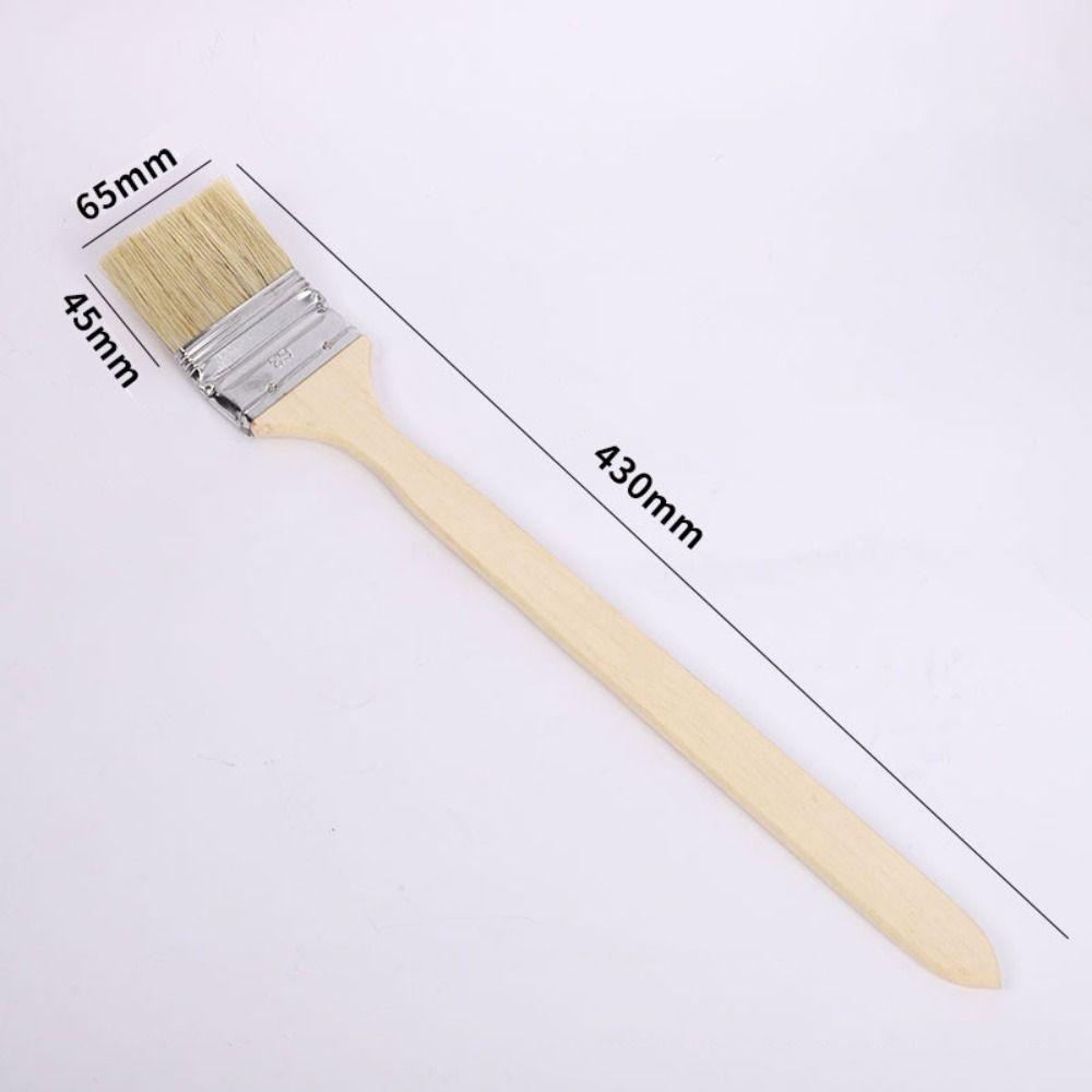 Mixed Pig Mane Hair Elbow Paint Brush Solid Wood Handle Universal Bristle Brush  Painting