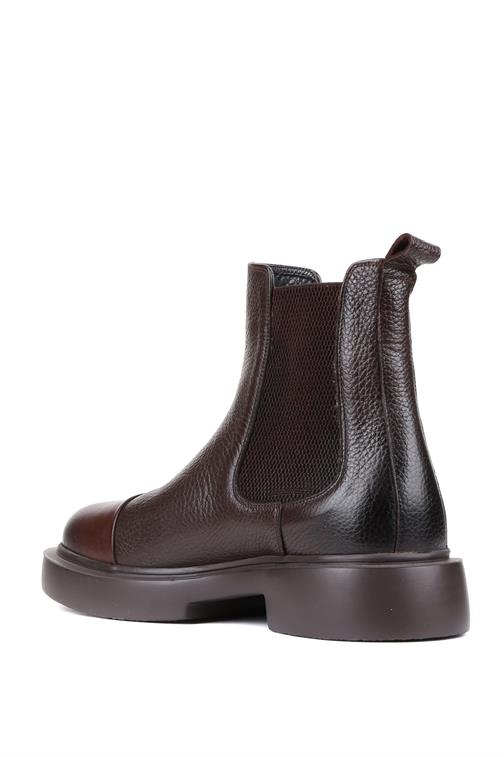 Shoetyle Коричневые кожаные мужские ботинки челси 250-080