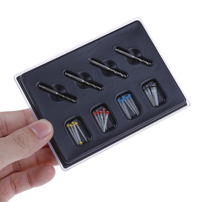 1 коробка стоматологический набор волоконно-оптических штифтов и 4 сверла наборы стоматологических продуктов