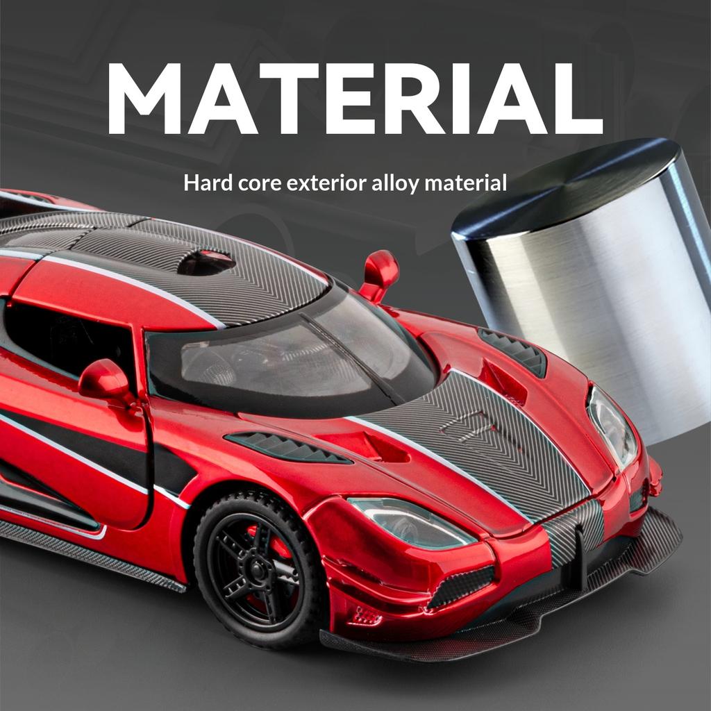 1:32 Koenigsegg ONE 1 Симуляция Сплав Литье под давлением Суперкар, Игрушечная гоночная машина для мальчиков, Коллекция моделей автомобилей, Украшение, Подарок