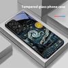 Ретро Масляная Живопись Для Samsung Galaxy S 8 9 10 20 Plus 21 FE 22 23 24 Ultra S7 Edge Черный Чехол для Телефона из Закаленного Стекла Твердый Чехол