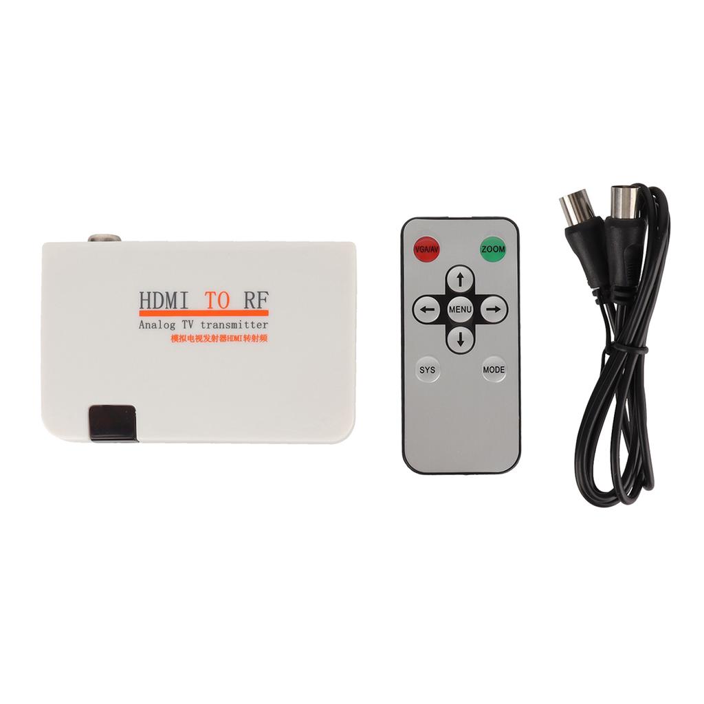 Преобразователь мультимедийного интерфейса высокой четкости в RF-адаптер с дистанционным управлением, разъем 100‑240 В EU