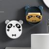 Мыльница в виде панды, простая перфорированная настенная откидная крышка для ванной комнаты, держатель для мыла, держатель для слива, модный милый мультяшный аксессуар для украшений