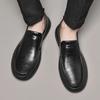 Мужская деловая обувь высокого класса, классические лоферы на толстой подошве, износостойкие, повседневные, универсальные, из натуральной кожи
