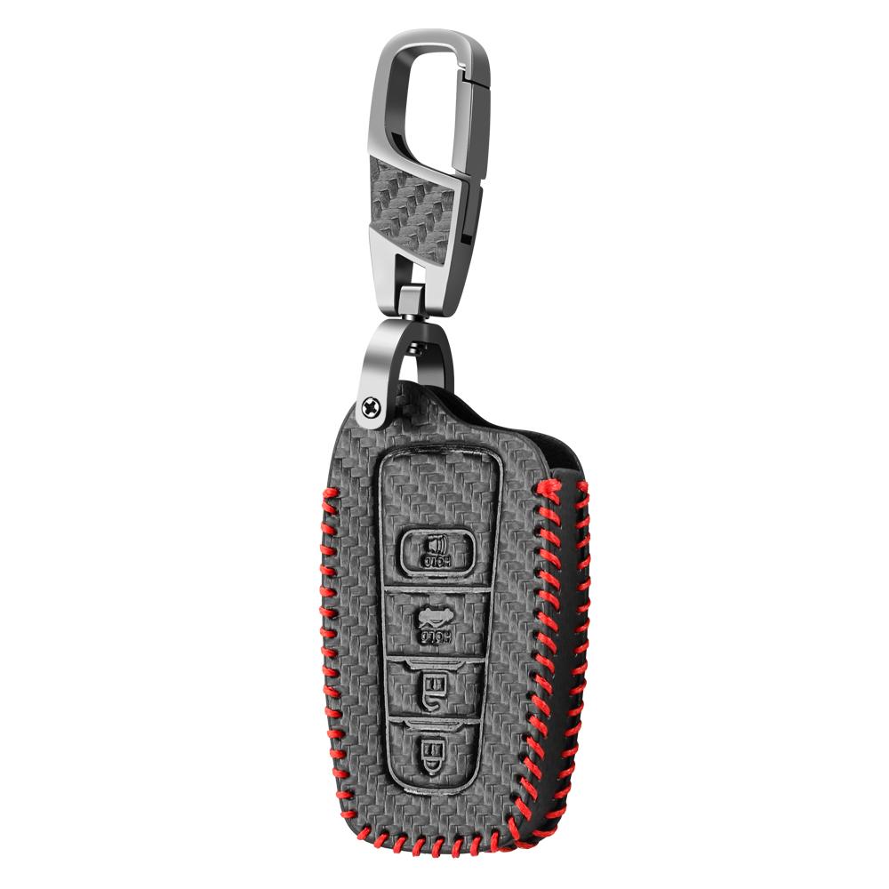 Чехол для автомобильного ключа, защитный кожаный чехол для ключа, автомобильные аксессуары для Toyota Prius Camry Corolla C-HR CHR RAV4 Prado 2018 2022