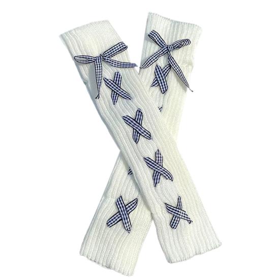 1 пара привлекательных вязаных носков с хорошими эластичными гетрами