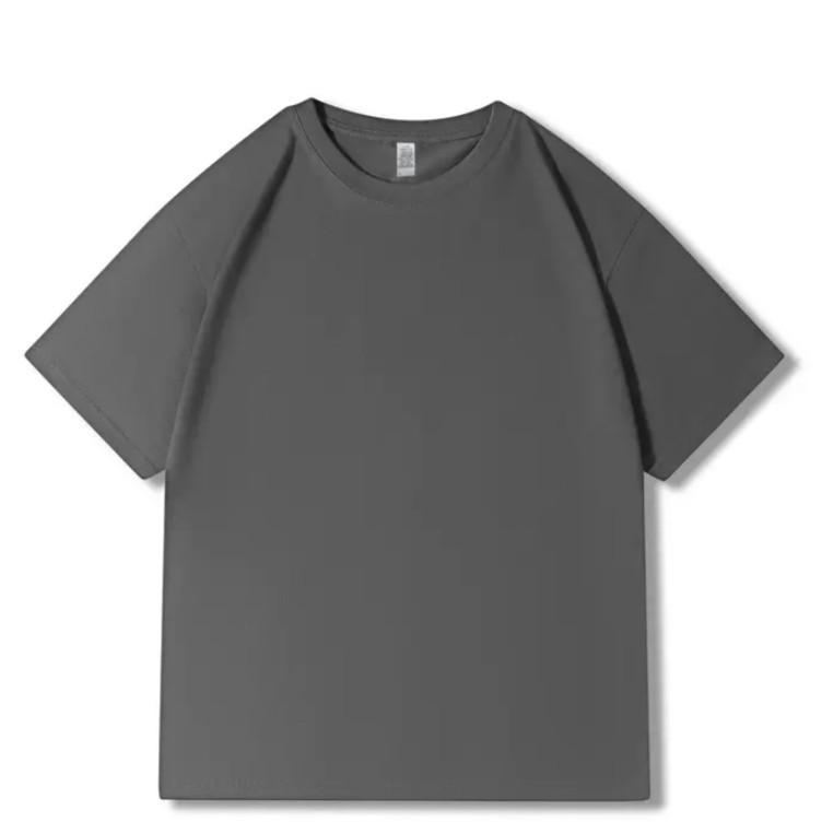 Мужская белая футболка с коротким рукавом, 230 г/м², 100% хлопок, свободный крой, спущенное плечо, круглый вырез, повседневная летняя основа