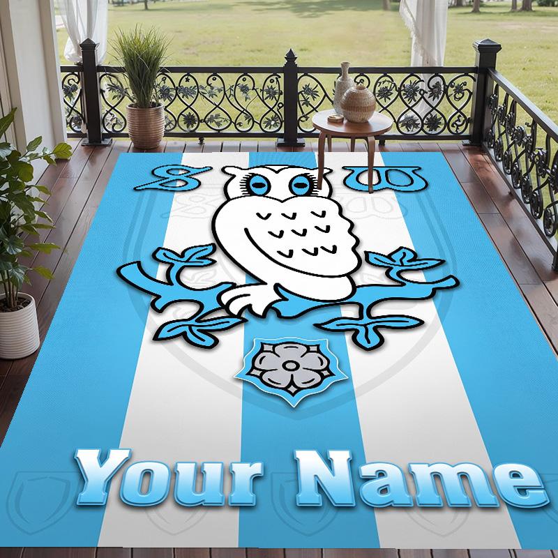 Custom Text Printed Rug Sheffield Wednesday FC Non Slip Floor Carpet For Home Room Decor