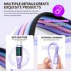 Factory 2M 240W 5A Fast Charging USB-C Silicone LED Display Data Cable PD3.1 for Mobile Phones iPhone 17 for