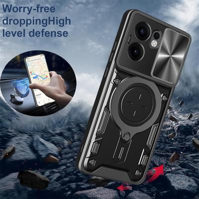 Чехол CPH2699 Rugged Armor для Oppo Reno 13F 5G, магнитный держатель для Reno 13F и Reno 13F 4G CPH2701 6,67" для автомобиля.