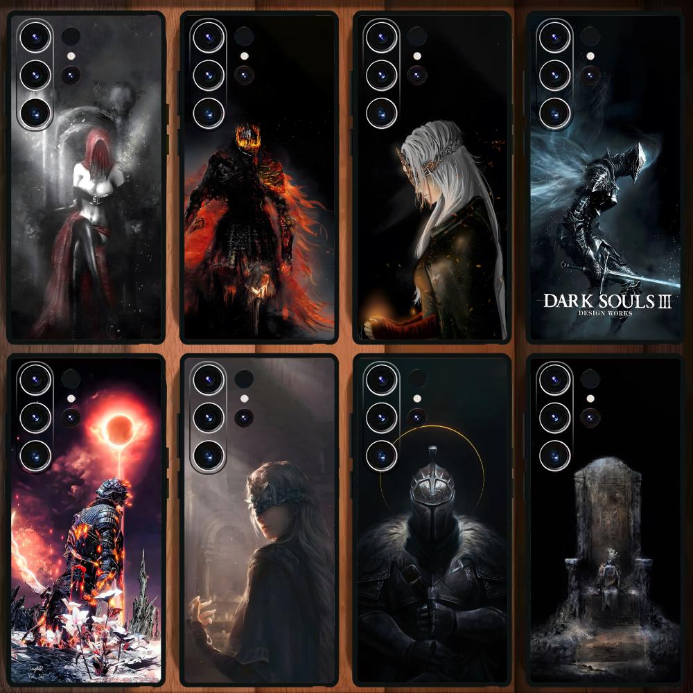 Classic game DARK SOULS Phone Case For Samsung Galaxy S26 S25 S24 S23 S22 S21 Plus Ultra Note20 Soft Black