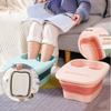 Grey Pink Green Soaking Bucket Plastic Folding Spa Basin New Pedicure Bath Bathtub  Men Women