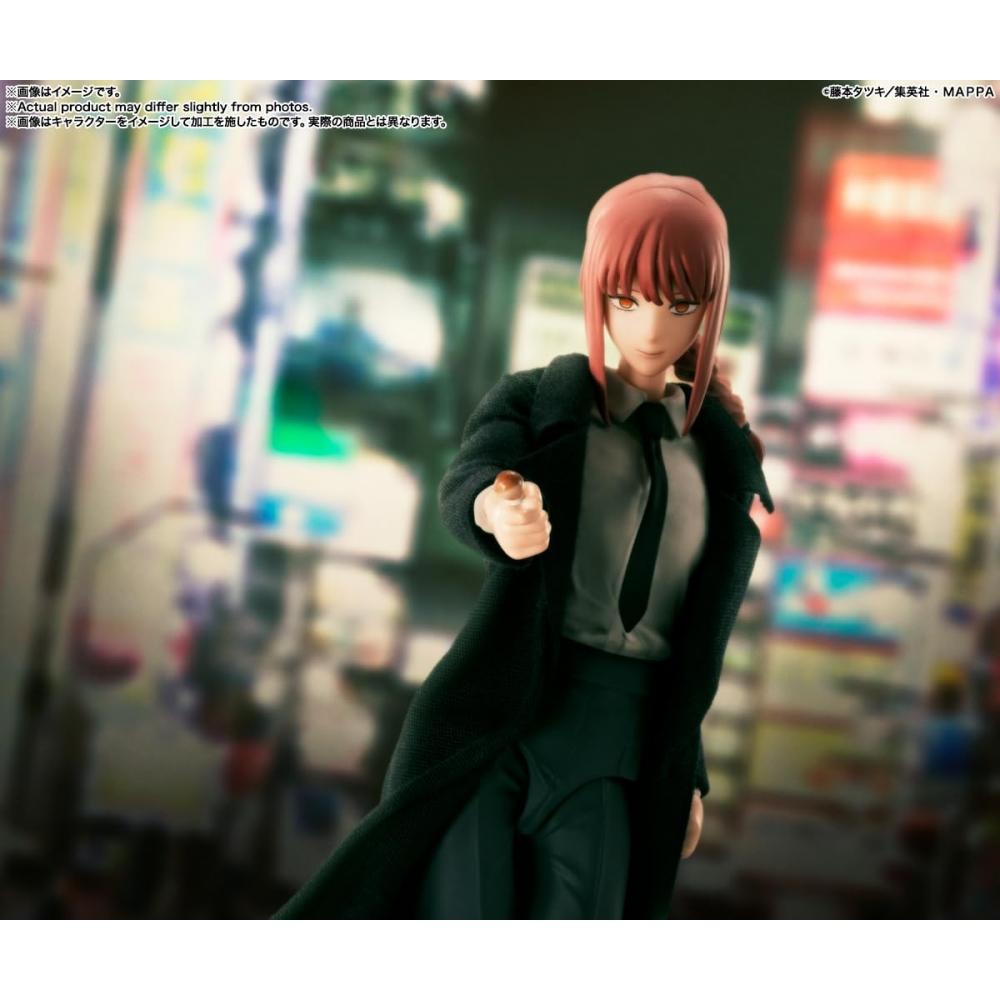 SHFiguarts Chainsaw Man Makima примерно 140 мм ПВХ, АБС и ткань окрашенная подвижная фигурка