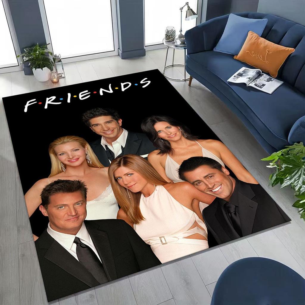 Классический коврик с логотипом Friends Central Perk для спальни, гостиной, дивана, домашний придверный коврик, декор, большой детский игровой нескользящий коврик для пола