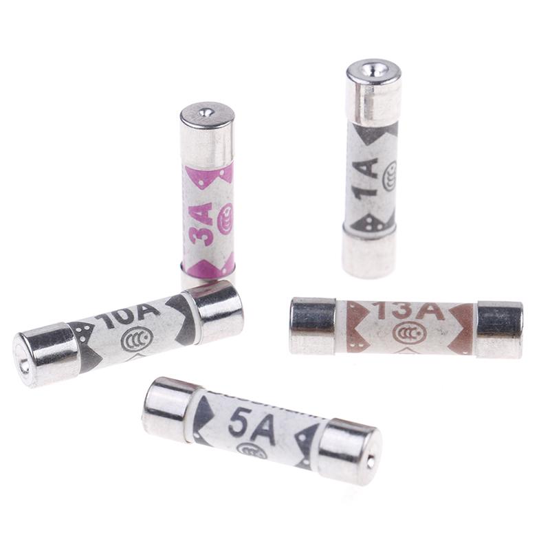 Керамический предохранитель для мультиметра 6 мм × 25 мм Bs1362 1A 3A 5A 10A 13A Amp 250V
