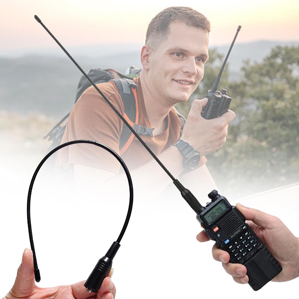 Двухдиапазонная антенна NA-771 VHF UHF SMA Female для рации, гибкая UHF антенна двойной широкой полосы для Baofeng UV 5R BF-666S BF-777S