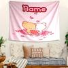 Personalized Bubu Dudu Background Tapestry,Custom Name Birthday Party,Multifunctional Wall Decoration for Home Decor,Various Occasions