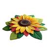 3D Sunflower Floral Plush Rug Non-Slip Backing Easy To Clean Various Sizes Living Room Rug Home Decor