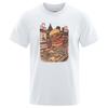 Japan Style Burgerzilla Prints T-Shirts Manscasual Soft Tshirts Fashion Oversize Clothing Loose Men Tshirts
