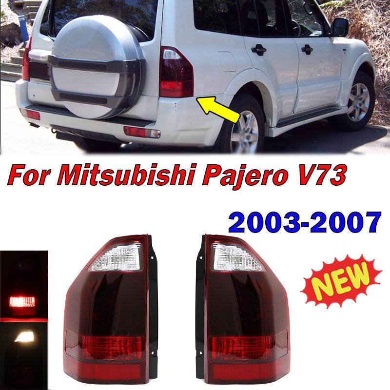 Для Mitsubishi Pajero V73 2003-2007 Автомобильный задний фонарь Предупреждающий стоп-сигнал Поворотник Противотуманный фонарь Автозапчасти Задний фонарь в сборе