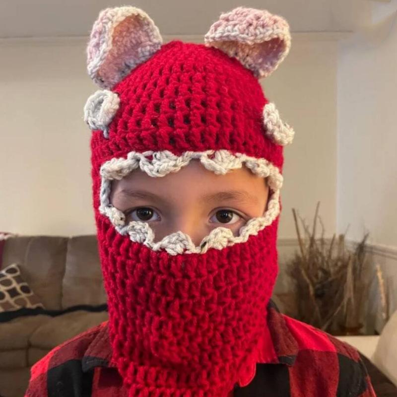 New Handmade Crocheted White Daisy Fisherman Hat with Rainbow Pattern for Adults