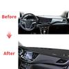 Подходит для Opel Mokka Vauxhall Mokka X 2017-2019 Автомобильный коврик на панель приборов Накладка на панель приборов DashMat Солнцезащитный коврик Защитные коврики Аксессуары