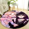 1pc Addams Family Wednesday6 Design Printed Area Round Carpet for Bedroom Living Room Home Decor Rugs Mat Non Slip Mat Rug for Bedside