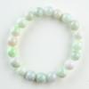 Eigado Настоящий жадеит Натуральный жадеит Май 10 мм Внутренний 17 см Браслет, Камень, Камень рождения, Бусины, Диаметр ок.