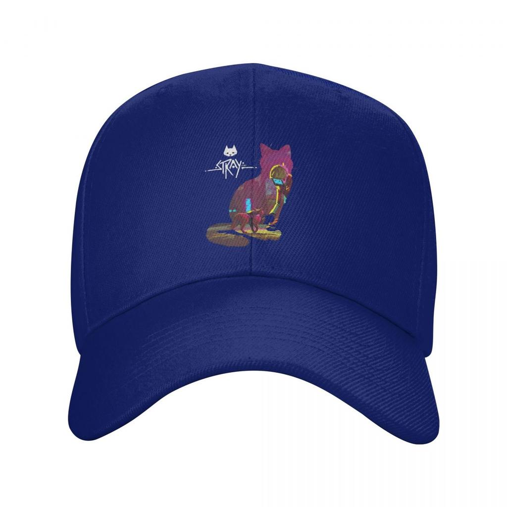 Игра Stray Логотип-силуэт кота Бейсболки Snapback Мужские Женские Шляпы Повседневная Кепка Хип-Хоп Бейсболка Кепка
