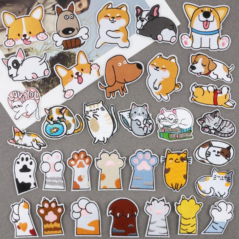 Embroidery Cloth Sticker Jeans Jacket Embroidered Sewing Badges Sewing Fabric Patches Appliques