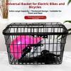 Universal Large Capacity Storage Baskets Metal Bicycle Front Basket  Electric Bicycles Accessories