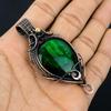 Green Flash Labradorite Pendant Gemstone Jewelry, 999 Copper Wire Wrapped Pendant, Handmade Jewelry Birthstone Pendant, Gift For Him