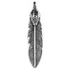 Anonymous Artisan Oldschool Snake Feather Pendant