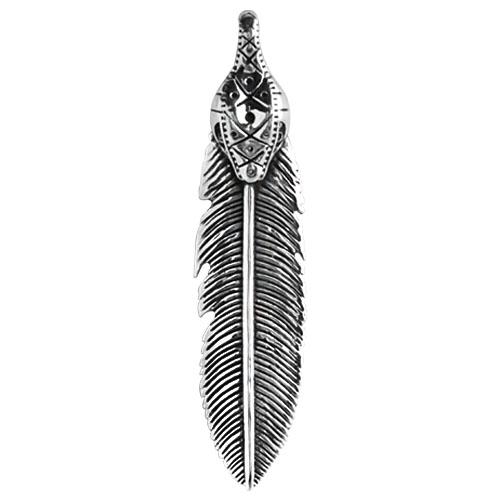 Anonymous Artisan Oldschool Snake Feather Pendant