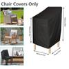 Garden Chair Cover Furniture Cover Waterproof Dustproof Anti-Uv Suitable For Chair Lawn Outdoor Chair Cover 210D