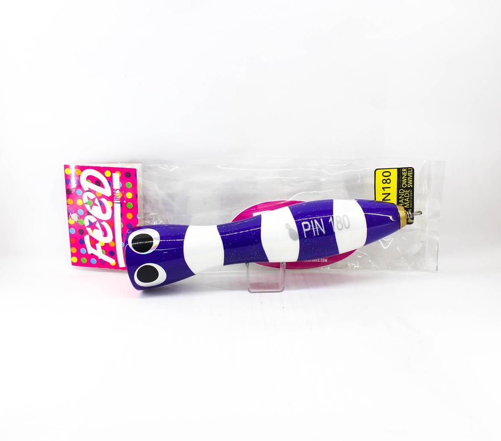 Feed Pin 180 Hand Made Wood Popper Floating Lure 180 Grams 76 (3076)