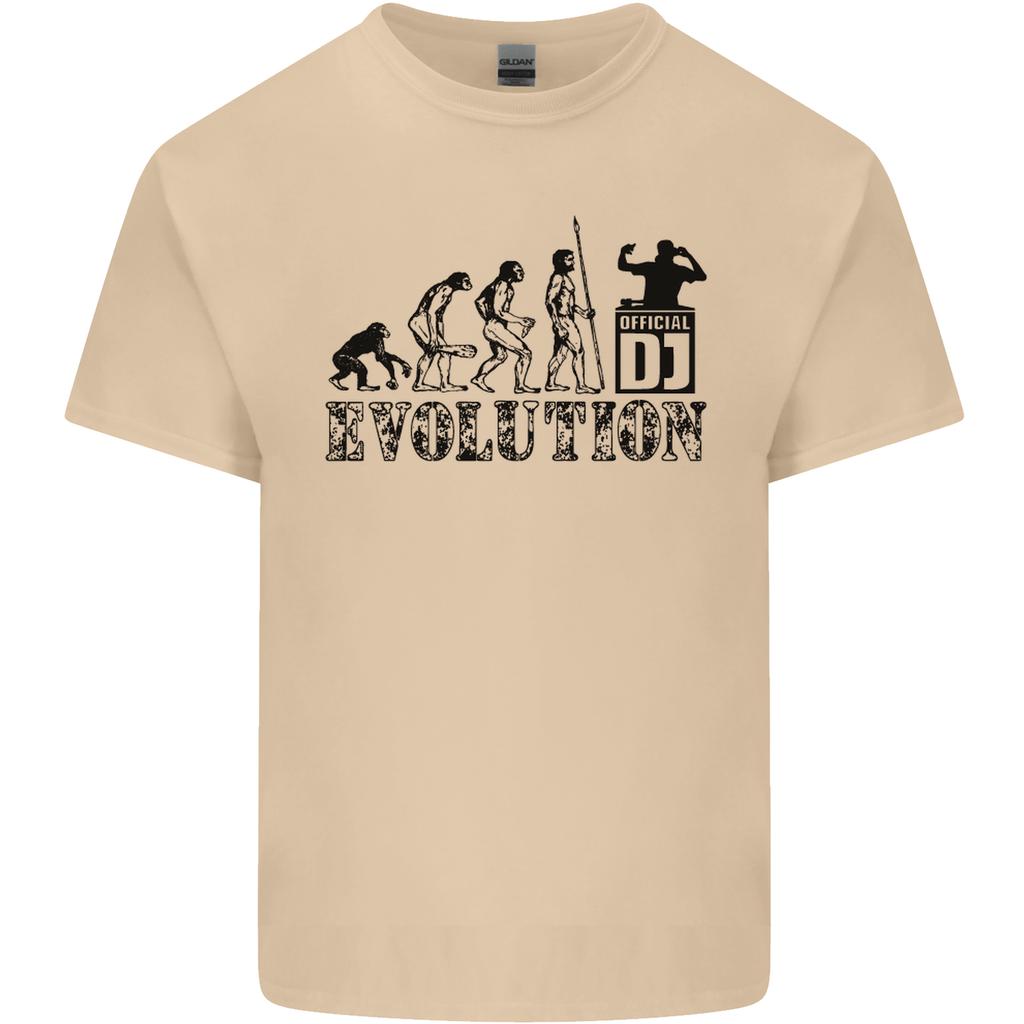 Evolution of a DJ Music DJing Vinyl Decks Unisexs Light Cotton TShirt